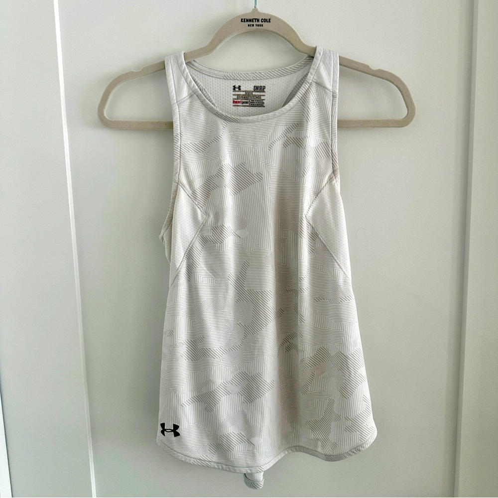 Under Armour White Tank Top Size Small